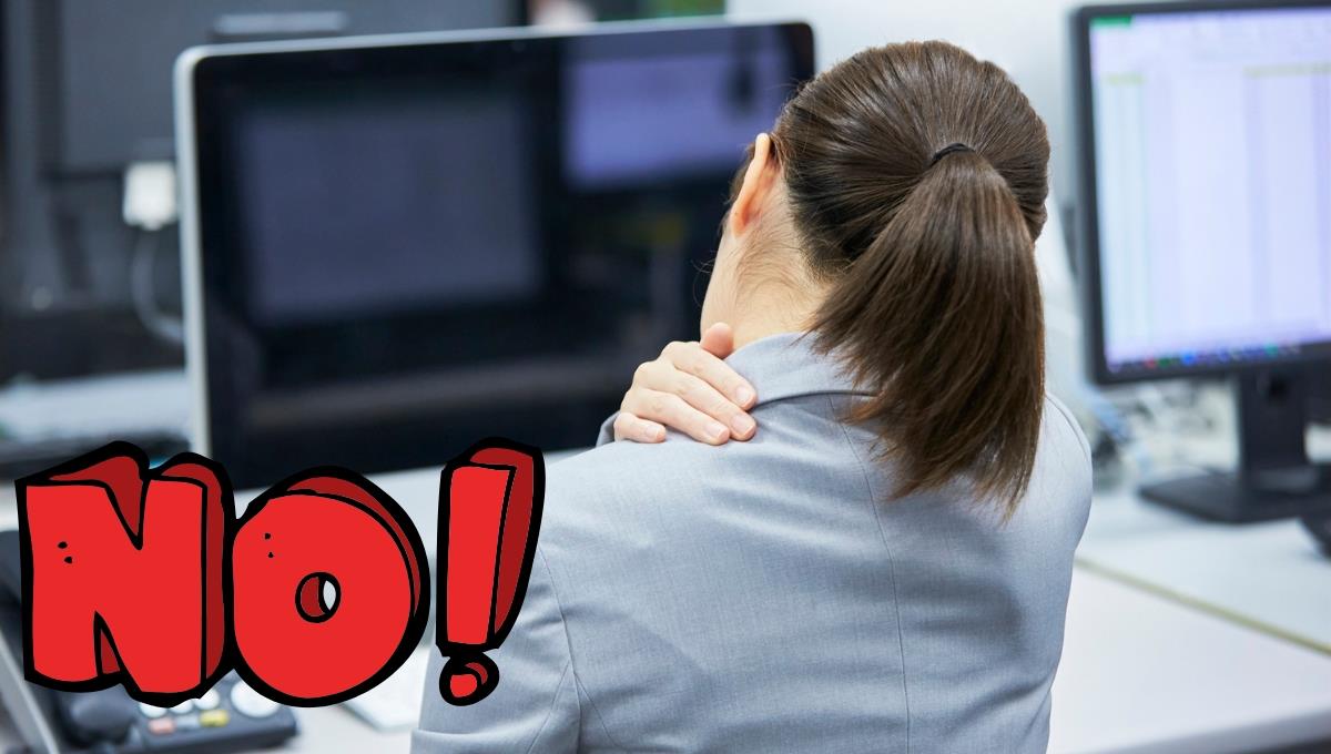 Los 2 simples trucos para evitar sufrir dolor de cuello en el trabajo